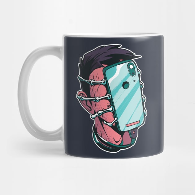 Facehugger Cyborg Alien Smartphone by HBfunshirts